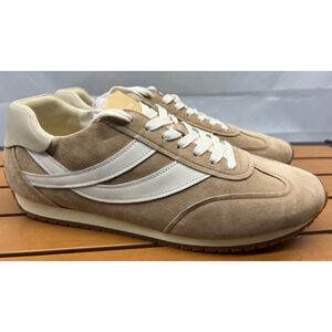 Men Vince Oasis Camel Mixed Leather Retro Sneakers Size 11-USA New WOB $275MSRP